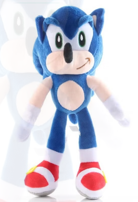 Sonic the Hedgehog Adorable Blue Plush Toy - Soft Doll, Ideal for Indoor Decoration